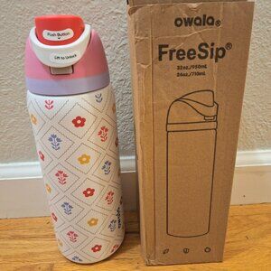 Owala GARDEN WHIMSY 32oz freesip  Limited Edition Tumbler NIB